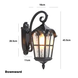 Outdoor Wall Lamp Simple European Waterproof Moisture-Proof Aluminum Lamp Courtyard Mall Gate Balcony Corridor Wall Light Garden