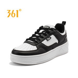 361 Degrees Womens Sports Shoes All-match Non-slip Wear-resistant Trend Skateboard Shoes Sneakers