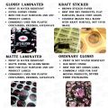 Customized Sticker Logo, Label Sticker price per A4 sheet any size, Glossy or Matte Laminated Sticker, Print and Cut,. 
