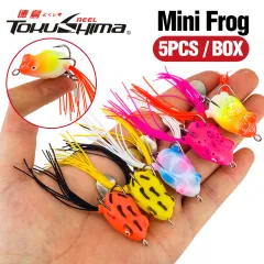 5pcs 3cm 4.2g Mini Soft Frog Fishing Lure Set With 2 Hook Fishing