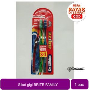 DR WHITE Sikat Gigi Brite Satuan & Family Pack Cerianti LYNN DESIGN