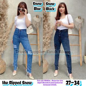 TRIVELA - CELANA HIGHWAIST RIPPED DESTROY / CELANA JEANS RIPPED LOPEZ / CELANA JEANS HW SOBEK / Hw Ripped
