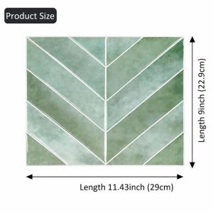 OURTOUR PVC Miếng dán gạch Tự dính In 2D Phim dán sàn Nhiều Mẫu Chống dầu Decal dán tường Dành cho nhà bếp