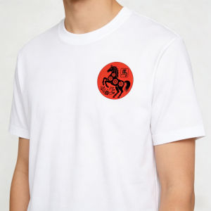 [Local Stock] HBESTY  Red Horse Chinese Zodiac Tshirt Lunar New Year  Fire Horse Shirt Men Women Daily Life Casual Crewneck Cotton Tee Tops