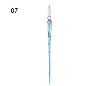 GLOWLITE Calligraphy Handmade Filling Ink 0.7mm Crystal Pen Glass Dip Pen Fountain Pens Dipping Pen Signature Pen