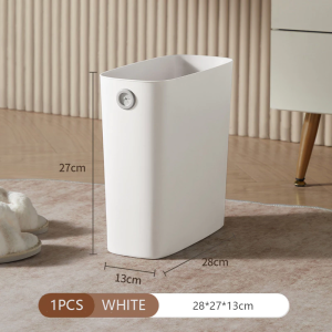 【SG Stock】Hygienic Easy-to-Bag Garbage Waste Bin Rubbish Bin Trash Can Dustbin Basket Narrow Gaps No Ring Design