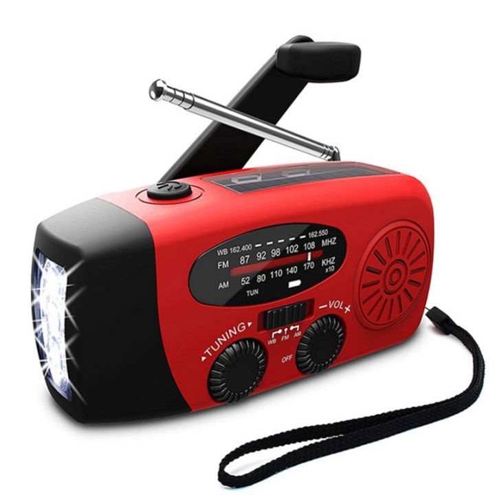 [charm dis]Led Flashlights Hand Crank Dynamo Powered AM/FM/NOAA Radio ...