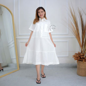 MAMAHAMIL BAJU HAMIL MENYUSUI SEMI FORMAL BAHAN KATUN BONA DRESS - DRO 236
