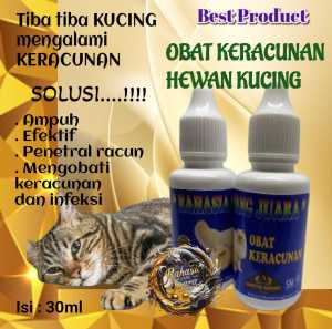 OBAT KUCING KERACUNAN PENETRAL RACUN KUCING RAHASIA SANG JUARA cair 30ml