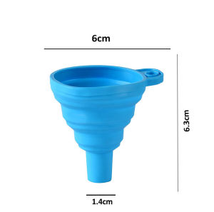 Cooking Oil Dispenser Kitchen Tools Corong Silikon Foldable Silicone Funnel Retractable Strainer Collapsible Silicone Funnel