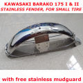 Barako 175 Front Fender, Tapalodo Stainless Barako I & II & III , For Small Tire or Lowered Style. 