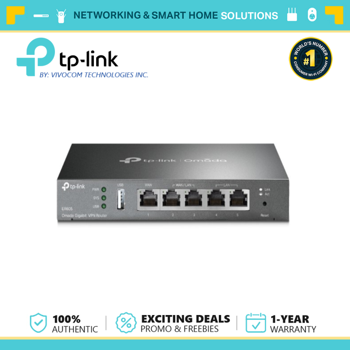 TP-Link ER605 V2 Wired Gigabit VPN Router | Lazada PH