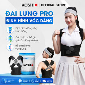 Đai Chống Gù Lưng Cao Cấp KOSHI IDCG033 Hỗ Trợ Định Hình Cột Sống Cong Vẹo Thoái Hóa Đốt Sống Cổ THUOCTOT247
