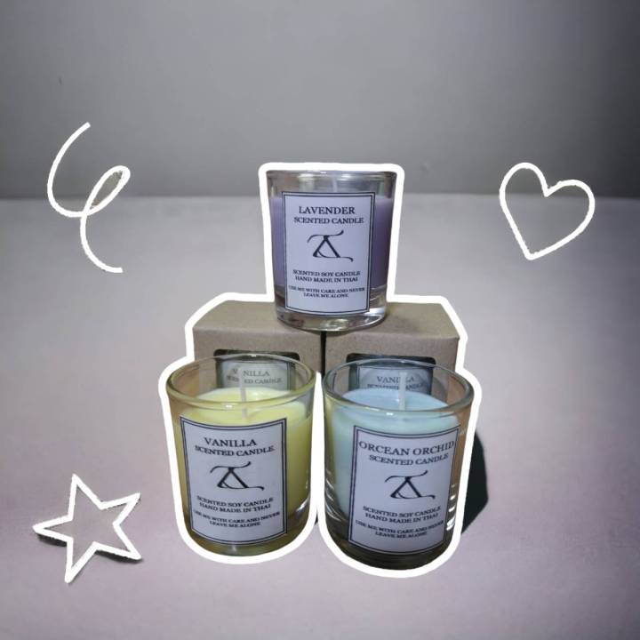 Scented Candle เทียน เทียนหอม เทียนหอมอโรม่า เทียนหอมไขถั่วเหลือง