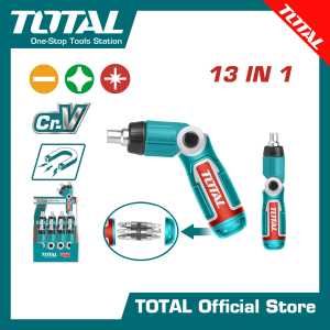 TOTAL 13 In 1 ratchet screwdriver set TACSD30136