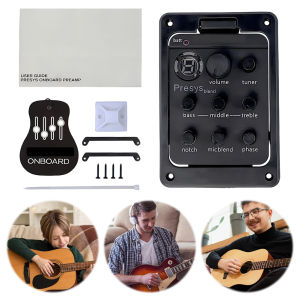 Versatile Plastic 301 Guitar Pickup with Tuner Presys EQ Equalizer for Electric and Acoustic Guitars Easy Installation and Reliable Performance