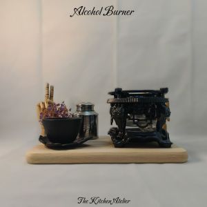 Alcohol Burner with Heat-Resistant Bakelite Base – Elegant Tea Warmer & Brewing Stove | The Kitchen Atelier