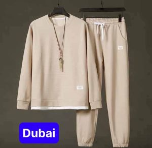 BỘ ĐỒ NAM THỂ THAO ÁO NỈ THU ĐÔNG DÀI TAY PHỐI QUẦN JOGER CẠP CHUN DÂY RÚT THỜI TRANG PHONG CÁCH HOT TREND 2023 - DUBAI FASHION