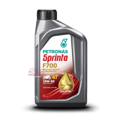 PETRONAS SPRINTA F700 15W50 SEMI SYNTHETIC 4T MOTOR ENGINE OIL MINYAK HITAM (1L)
