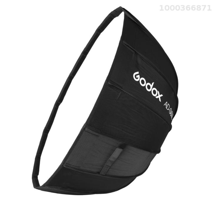 GODOX AD-S65S Softbox – Parabolisch, 65 Cm, Zilveren Binnenkant – Voor AD400Pro En AD300Pro – Met Honingraatraster, G-mount