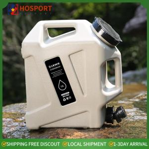 【HOSPORT】12L Portable Water Tank Leak-Proof Water Dispenser Carrier Large Capacity Water Storage Tank for Vehicle Car Camping