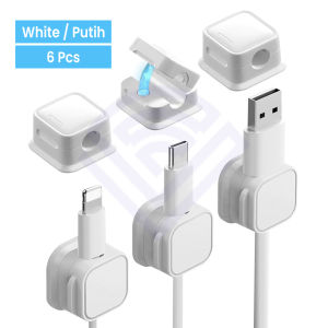 COD - NVN-PKD06 MAGNETIC PENJEPIT KABEL KLIP CABLE HOLDER ORGANIZER (ISI 6 PCS)