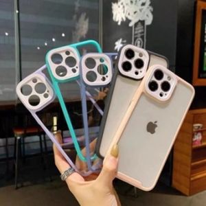 Candy Color Clear Phone Case Samsung A12 5G A02S A03S A22 4G 5G A32 4G A52 A72