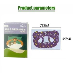 30PCS Sleeping Mouth Seal Tape Breathing Snoring Stopper Mouth Tape Self-Care of Anti Snore Stickers Anti-snoring Adults Children trips Nose Better Breathing Less Mouth Sleeping Medical Tools Breathable Correcter Strips