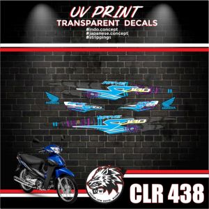 HONDA WAVE S 100 UV CLEAR DECAL STICKER EASY INSTALL