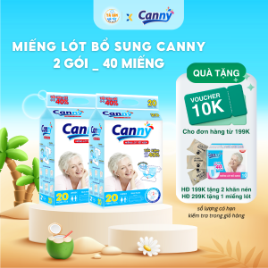 40 Miếng Lót Bổ Sung Canny dùng kèm Tã Quần Người Lớn siêu thấm hút siêu tiết kiệm
