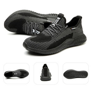 DEONT Safety Shoes for men Steel Toe Cap Shoes Anti-smash Anti-puncture Lightweight Shoes