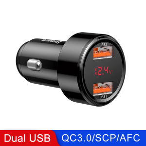 DGYC Fast Car Charger Baseus 6A 45W USB Dual Type C QC4.0 PD3.0 Fast Charger for iPhone 13 Pro Xiaomi Samsung Phone Car Fast Charging NKP
