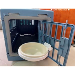 Chén gắn chuồng cho Chó Mèo bằng nhựa có nút vặn (mẫu mới) - Love pets shop