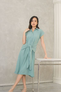 Hey Candy The Daily Rue Self-Tie Button-down Dress
