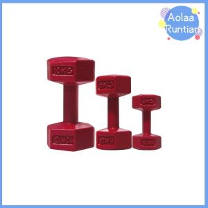 Aolaa 3Pcs 1:12 Dollhouse Simulation Weightlifting Dumbbell Model Set Dollhouse Scene Exercise Machine Decoration Accessories