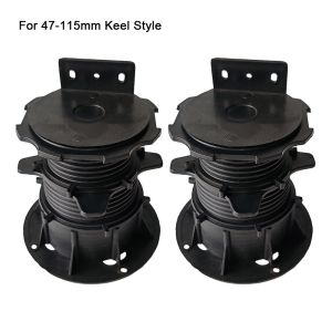 GORGE 1/2Pcs Height Adjustable Decking Support Pedestal Set Eliminate Slope Difference Slab Bearing Deck Support Base  Terrace Bearing Decking Boards for Wood WPC Metal