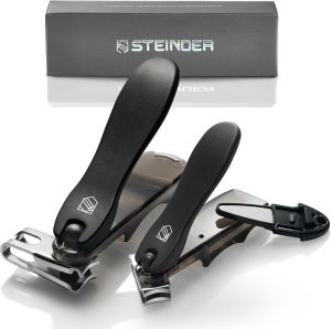 Nail Clippers Steinder® Easy 360 Rotation Nail Clippers Set Made in Korea/cortauñas cortaúñas de Manos y pies/Gift for Men & Women Convenient Senior for Thick Toe Nail.