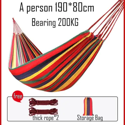 ส่งตรงจากกรุงเทพฯ เปลผ้าใบพับได้ รองรับน้ำหนักได้ถึง 150 กก. เหมาะสำหรับใช้ในบ้านและเดินป่า มาพร้อมถุงและเชือกฟรี