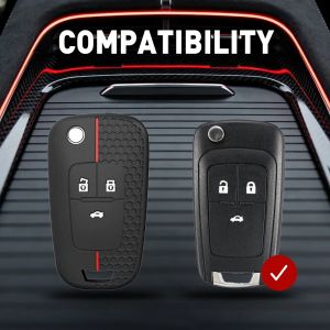 kkmf Silicone Honeycomb Remote Key Fob Cover for Buick 5B8Q6