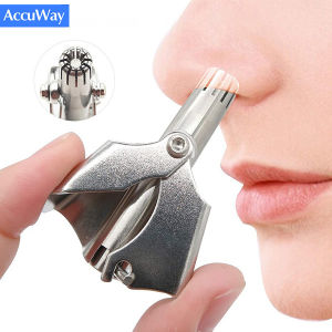 AccuWay Nose Hair Trimmer for Men/Woman Stainless Steel Manual Trimmer for Nose Vibrissa Razor Shaver Washable hair removal clipper