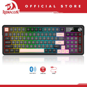Redragon K719 GALATIN PRO 3-MODE LCD Screen Gasket Gaming Keyboard
