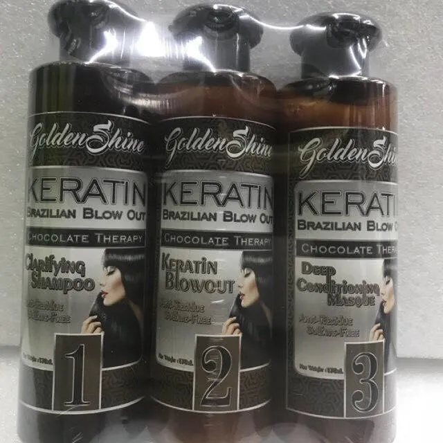 Golden Shine Brazilian keratin blow out 120ml x 3 Lazada PH