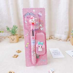 INDO - Set Alat Tulis 2 in 1 / Set Pulpen 6 Warna dan Korektor