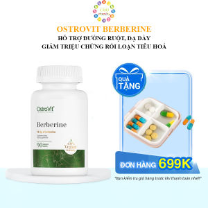 Ostrovit Berberine - Viên Uống Hỗ Trợ Đường Ruột Dạ Dày Giảm Triệu Chứng Rối Loạn Tiêu Hoá (90 viên)