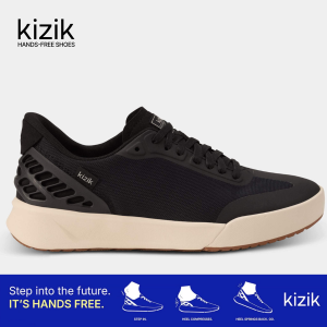 Kizik Austin Black Whitecap Gray Mens Sneakers