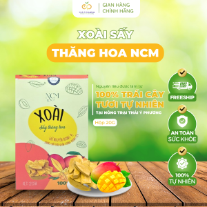 Xoài Sấy Thăng Hoa NCM Trái Cây Tươi Tự Nhiên Từ Trang Trại Sạch Thơm Ngon Trọn Vị Hộp 20g