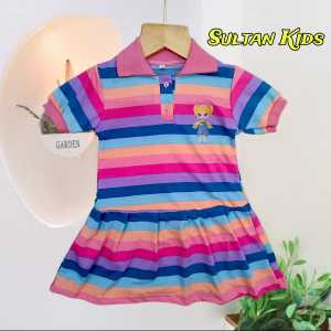 Pakaian anak-anak perempuan motif rainbow usia 1 sampai 6 tahun//Dres anak-anak perempuan rainbow bahan baby terry premium usia 1 sampai 6 tahun
