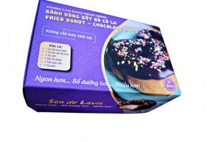 [HCM]Combo làm Bánh Donut phủ Sốt Sô cô la - Fried Donut - Chocolate Glaze - Sén de Lavie - Set bột trộn sẵn nguyên liệu và vật dụng làm bánh ngon và tiện lợi