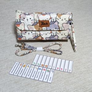 Dompet pintar disiplin keuangan 10 slot uang dompet kanvas dompet pintar dompet cewek