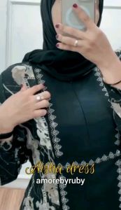 Gamis Motif Terbaru Prada Kombinasi Payet Swarosky Edisi Aisha Amorebyruby